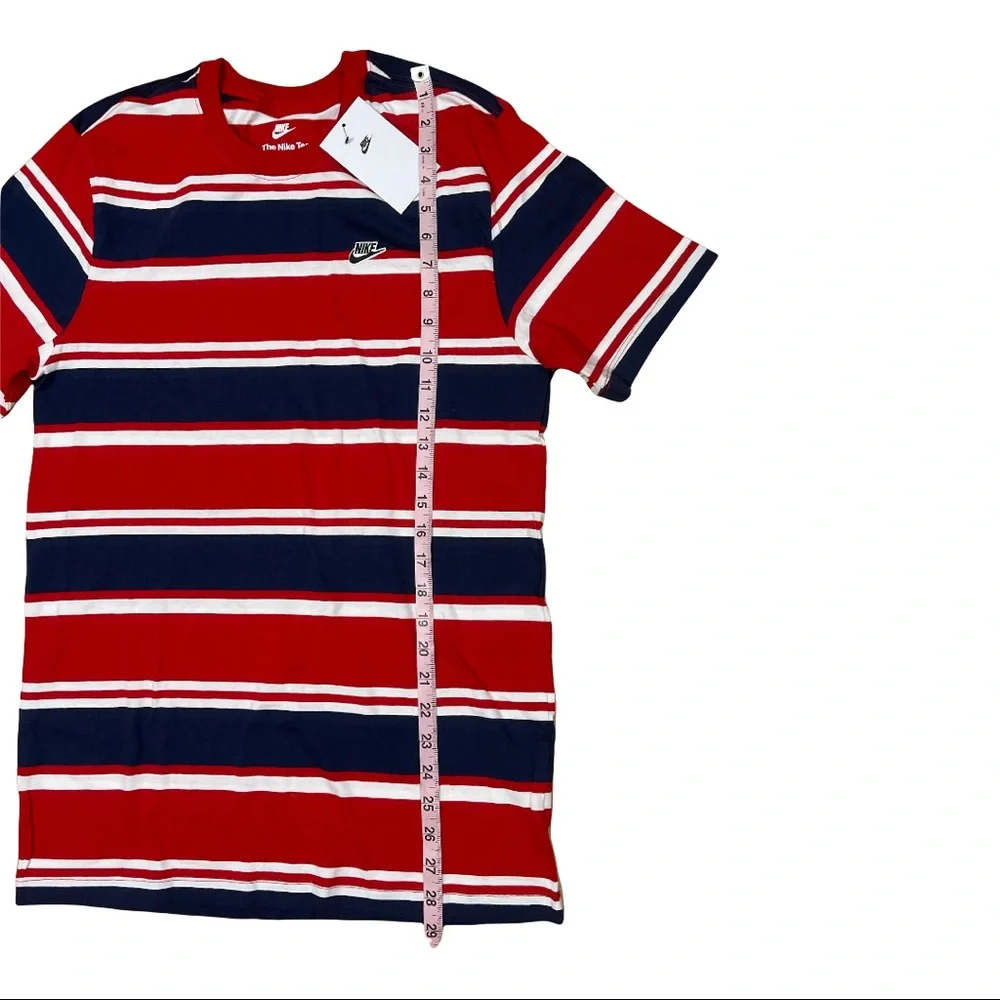 Mens NIKE shirt small red striped‎ WR